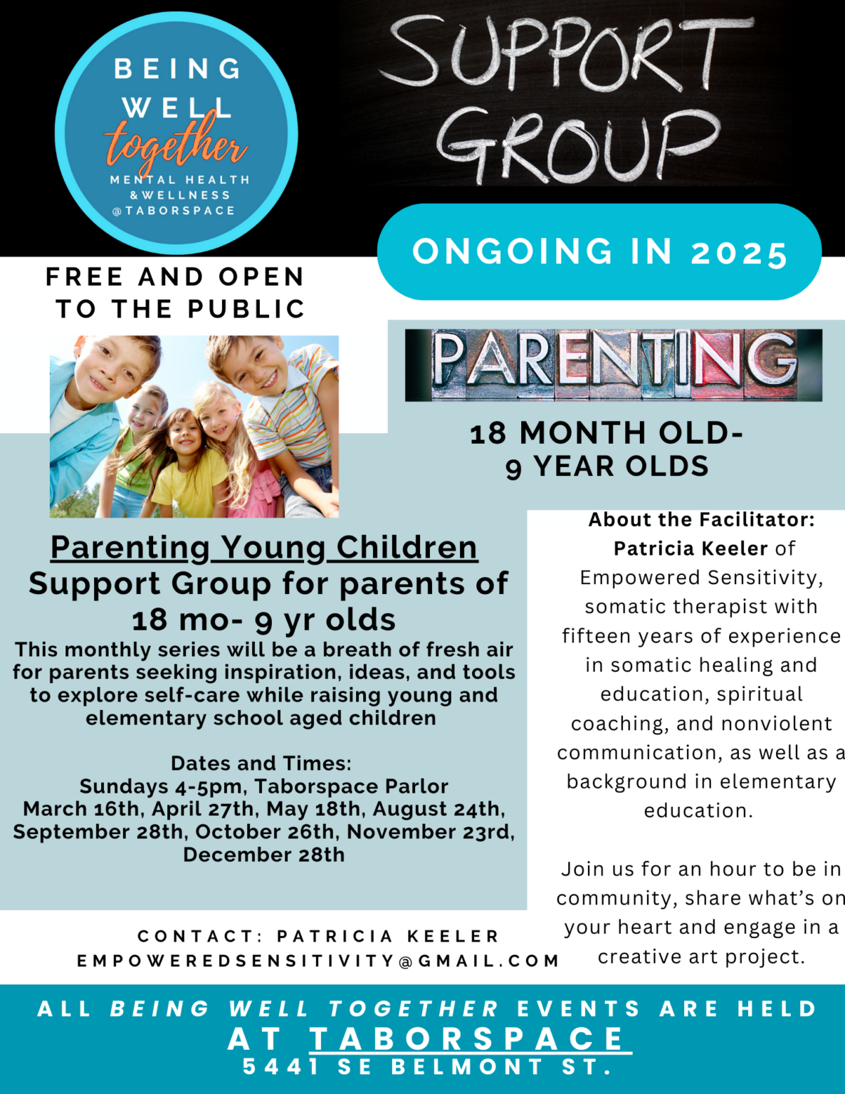 Church Program Group Support Groups and Being Well Together Program